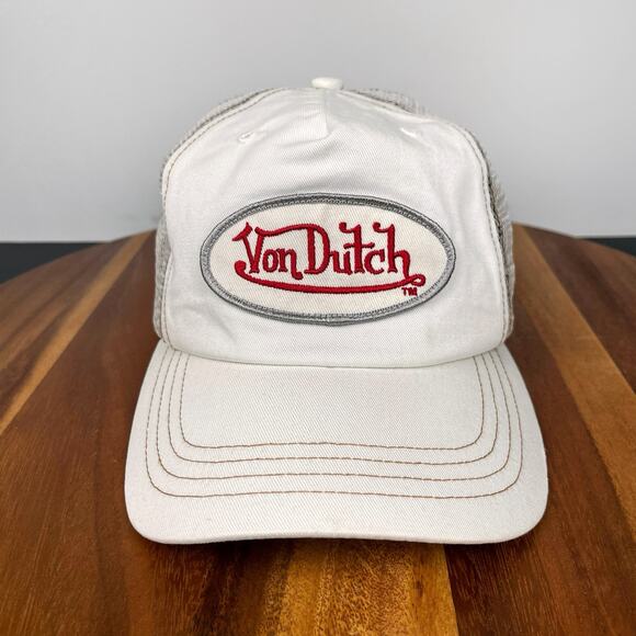 Y2K Von Dutch Trucker Mesh Trucker Hat Snapback Adjustable Unisex Cap Preowned - Picture 1 of 16